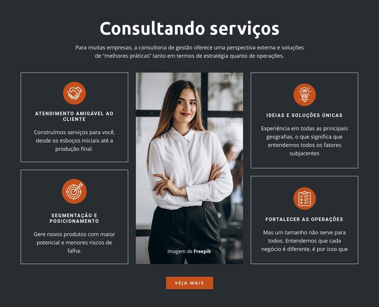 Soluções de Consultoria Modelos de construtor de sites