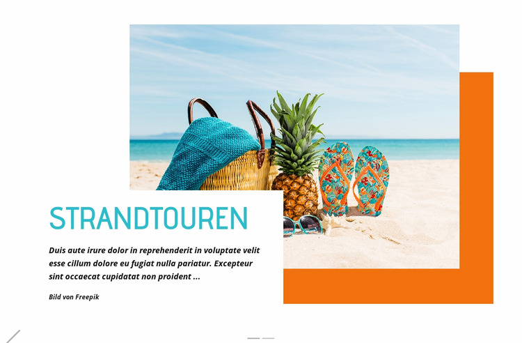 Strandtouren Joomla Vorlage