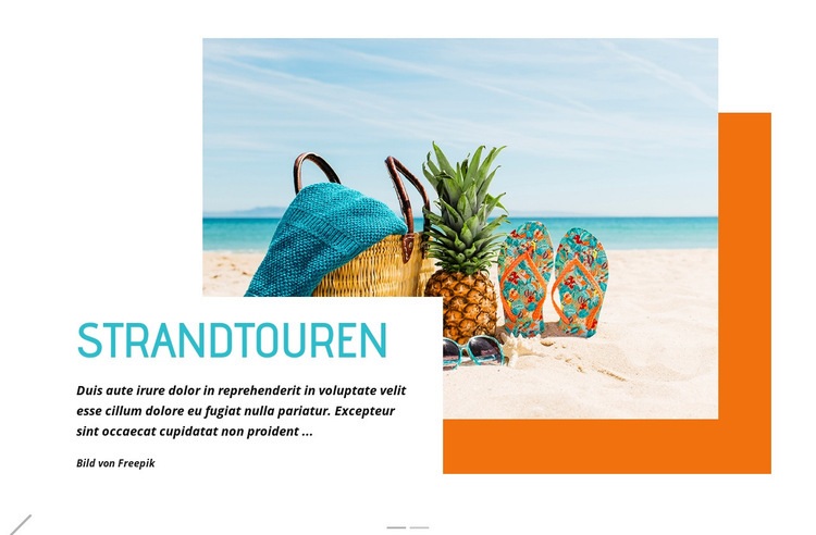 Strandtouren Website design