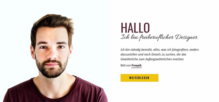 Professioneller Verkäufer von Stock-Fotografie HTML5-Vorlage