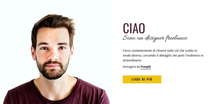 Venditore professionista di fotografia stock Mockup del sito web