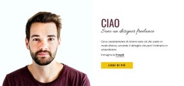 Layout Del Sito Web Per Venditore Professionista Di Fotografia Stock