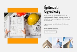 Fenntartható Épületeket Készítünk - HTML Weboldal Sablon