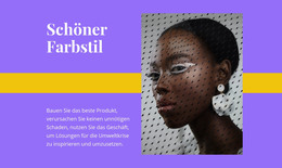 HTML-Website Für Schöner Farbstil