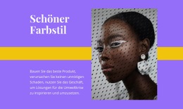 Schöner Farbstil - HTML5 Website Builder