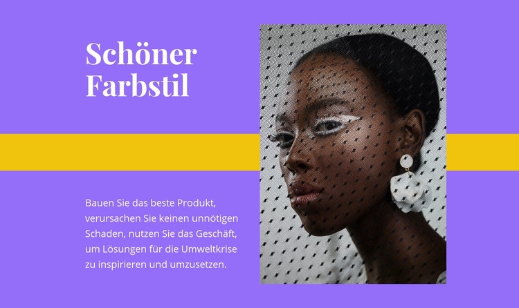 Schöner Farbstil Website design