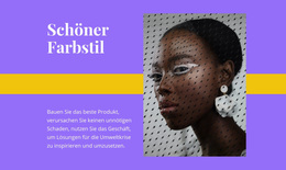 Schöner Farbstil WordPress-Theme
