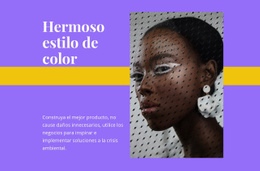 Hermoso Estilo De Color