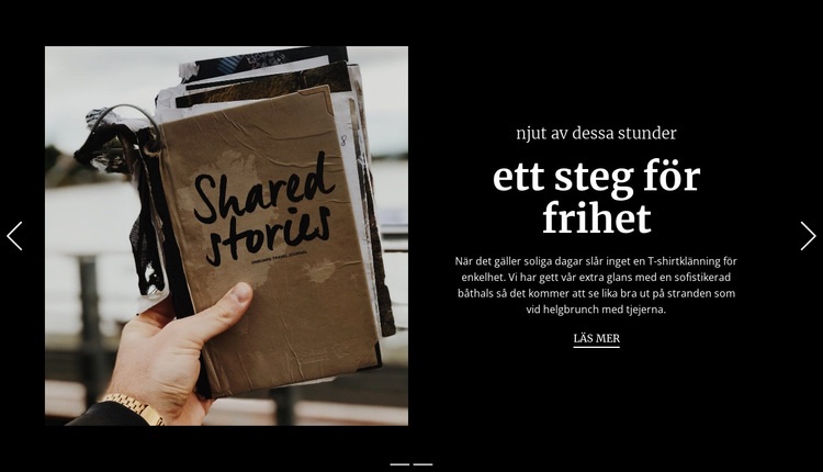 Ett steg för frihet WordPress -tema