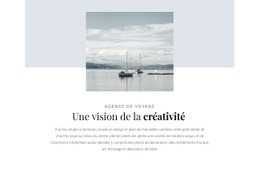 Page De Destination Premium Pour Aventures Sur L'Océan