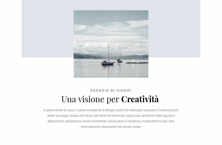 Avventure sull'oceano Costruttore di siti web HTML