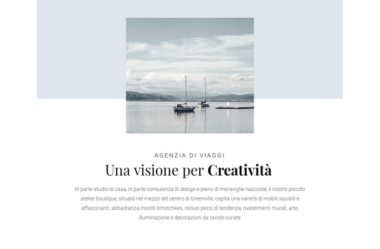 Avventure sull'oceano Modello CSS