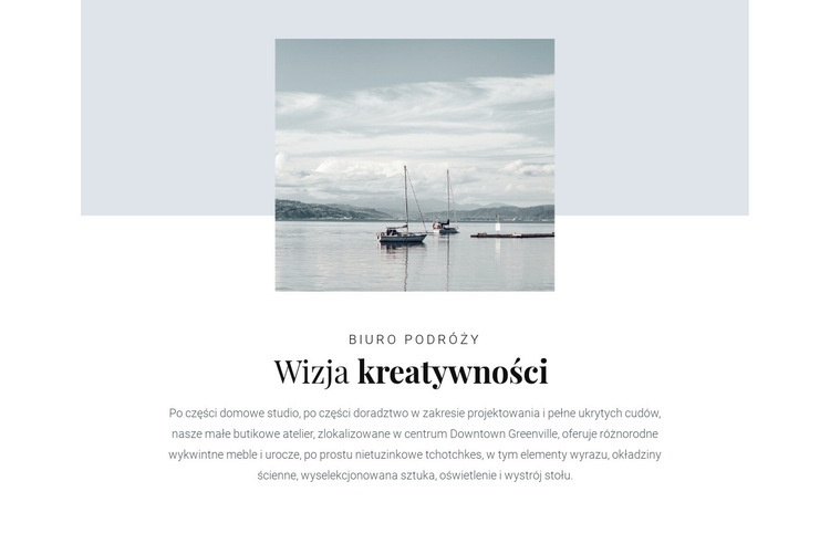 Przygody na oceanie Projekt strony internetowej