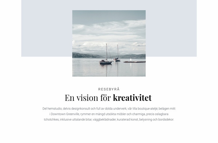 Äventyr på havet HTML-mall