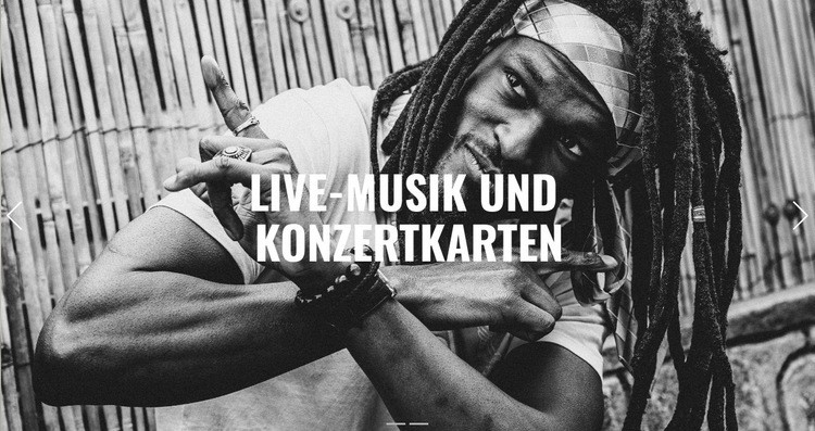 Live Musik Website-Modell