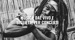 Musica Dal Vivo - Modello Di Pagina Web HTML