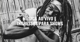 Design De Site Premium Para Música Ao Vivo