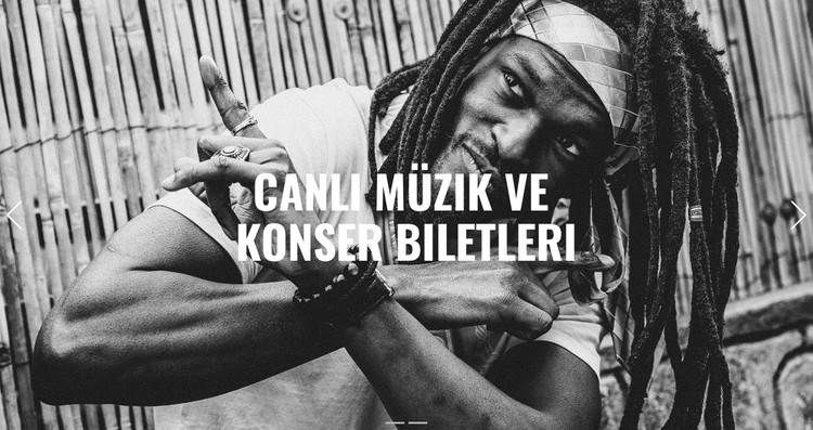 Canlı müzik CSS Şablonu