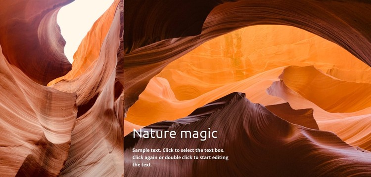Magische natuur CSS-sjabloon