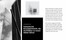 Fantastische Konzeptarchitektur - Einfacher Website-Builder