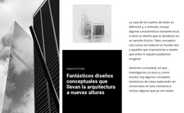 Arquitectura De Concepto Fantástico - Plantilla De Una Página