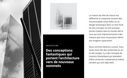 Architecture De Concept Fantastique - Modèle D'Une Page