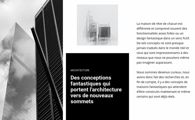 Architecture de concept fantastique Modèle Joomla