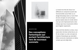Architecture De Concept Fantastique - Modèle Personnalisé D'Une Page