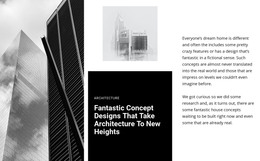 Fantastic Concept Architecture - One Page Template
