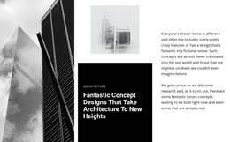 Fantastic Concept Architecture Html5 Responsive Template