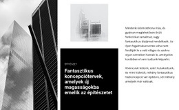 Fantasztikus Koncepció Architektúra - Egyoldalas Sablon