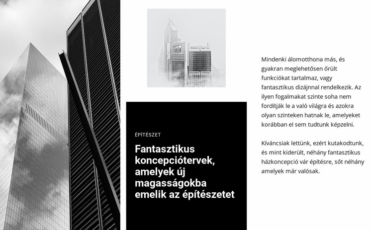 Fantasztikus koncepció architektúra WordPress Téma