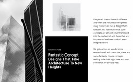 Fantastische Conceptarchitectuur - Eenvoudige Websitebouwer