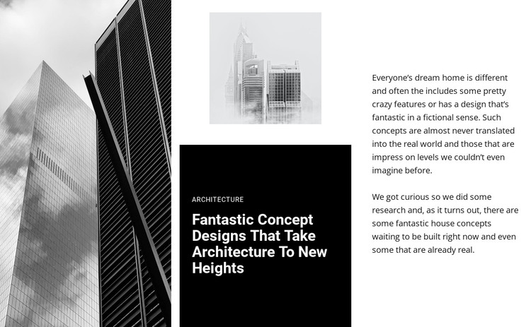 Fantastic Concept architecture  WordPress Theme