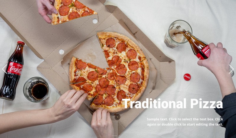 Traditional pizza Webflow Template Alternative