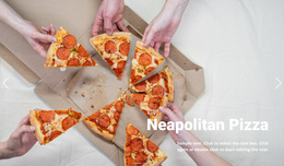 Traditional Pizza - Landing Page