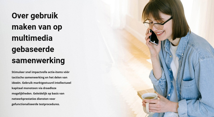 Ons bedrijf op de markt Html Website Builder