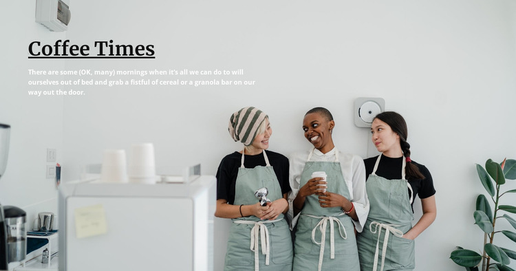 Coffee times Website Builder Templates