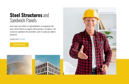 Staalconstructies En Sandwichpanelen CSS-Formuliersjabloon