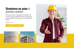 Structures En Acier Et Panneaux Sandwich - HTML Website Maker