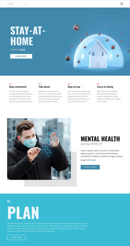 Stay-At-Home Medicine - Responsive Template