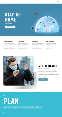 Stay-At-Home Medicine - Single Page Website Template