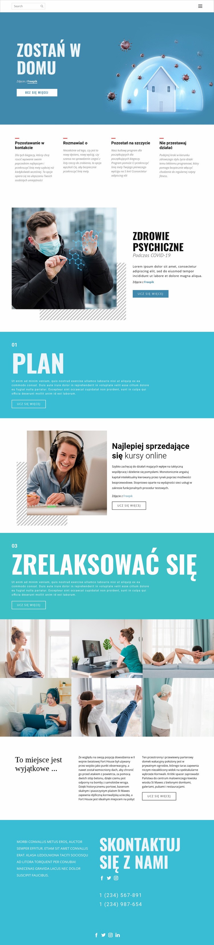 Lekarstwo stosowane w domu Szablon HTML5