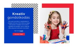Kézműves Gyerekeknek - Egyszerű Webhelysablon