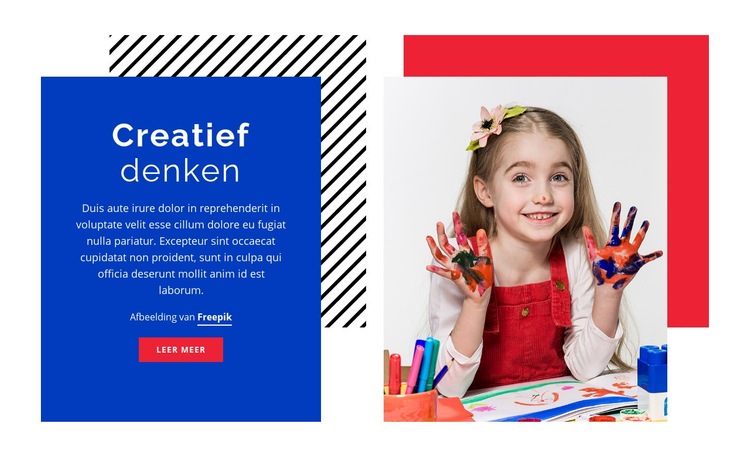 Ambachten voor kinderen Website mockup