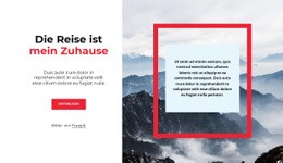Website-Design Für Die Reise Ist Nie Zu Ende