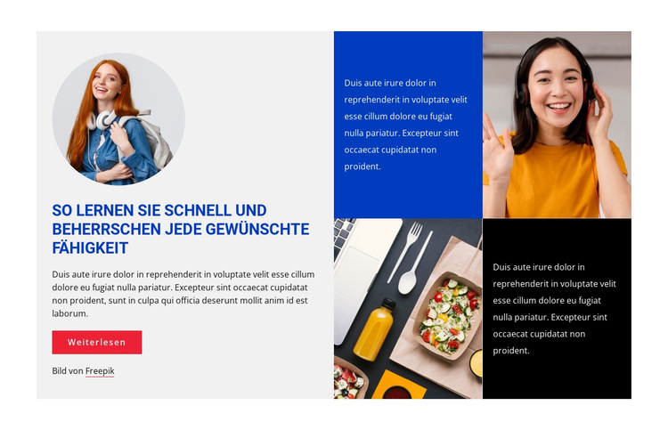 So verbessern Sie Ihre Fähigkeiten Website-Vorlage