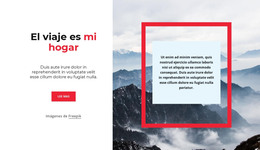 El Viaje Nunca Termina: Plantilla De Sitio Web HTML