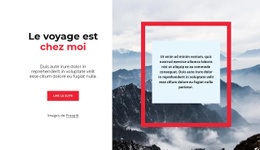 Conception De Site Web Pour Le Voyage Ne Se Termine Jamais