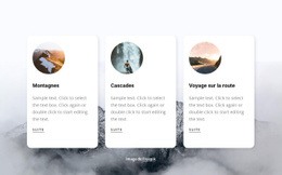 Modèle De Page De Destination Pour Voyage Liste De Seaux